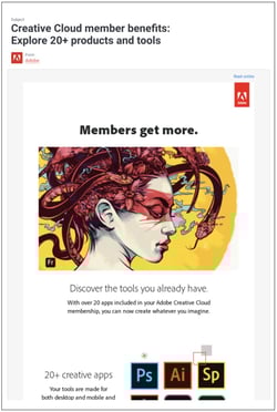 Benefit-focused email subject line