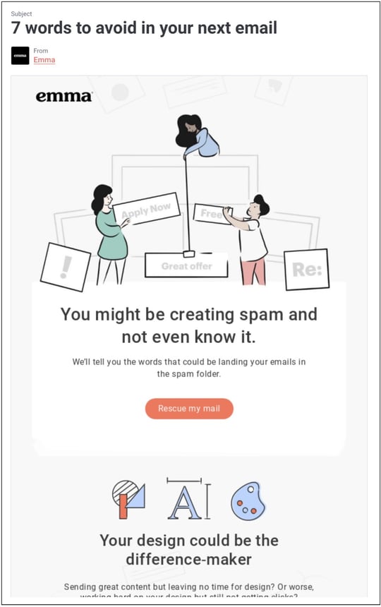 Numbers in subject lines of emails