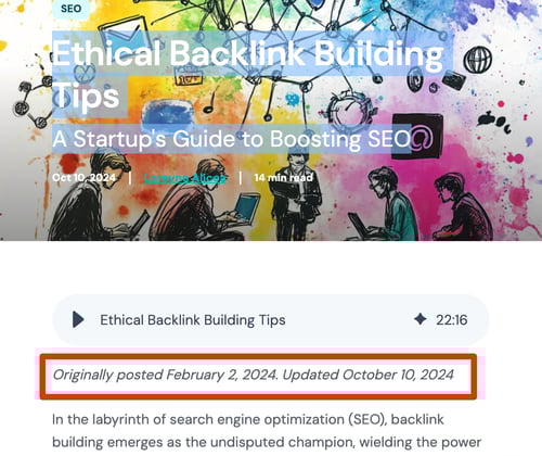 Updated blog post by MTR Marketing